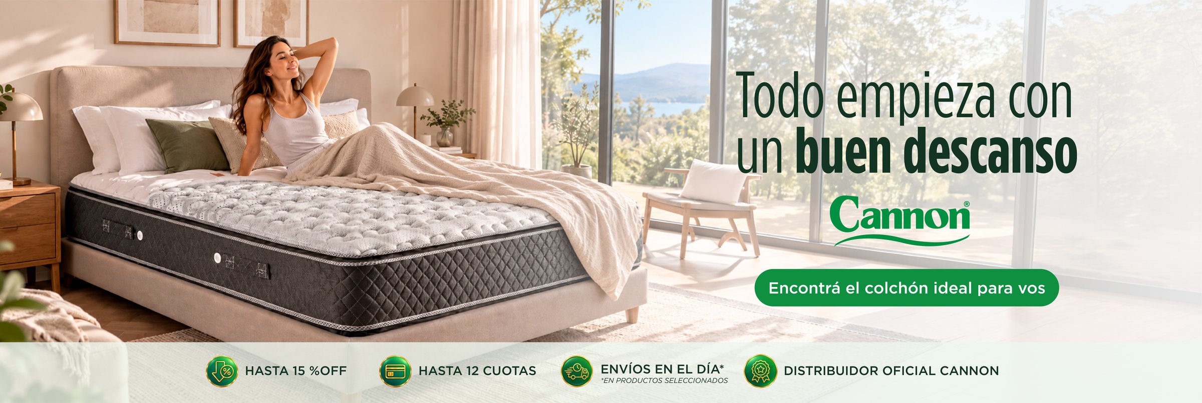 Todo empieza con un buen descanso — Colchones Cannon